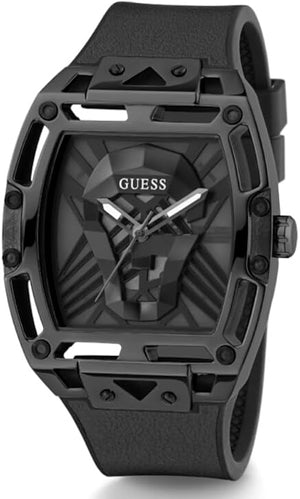 Buy Shop Guess Legend Black Dial Black Silicone Strap Watch For Men - GW0500G2 USA Online