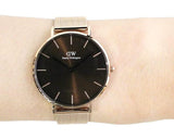 Buy Shop Daniel Wellington Petite Amber Brown Dial Rose Gold Mesh Strap Watch for Women - DW00100478 USA Online