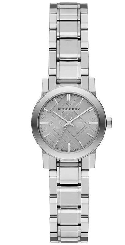 Buy Shop Burberry The City Silver Diamonds Dial Silver Steel Strap Watch for Women - BU9230 USA Online