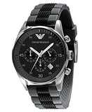 Buy Shop Emporio Armani Sportivo Black Dial Two Tone Ceramic Bracelet Watch For Men - AR5866 USA Online