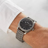 Buy Shop Fossil Machine Chronograph Black Dial Grey Steel Strap Watch for Men - FS4774 USA Online