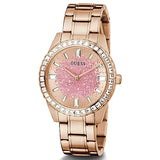 Buy Shop Guess Glitter Diamonds Pink Dial Rose Gold Steel Strap Watch for Women - GW0405L3 USA Online