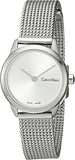 Buy Shop Calvin Klein Minimal White Dial Silver Mesh Bracelet Watch for Women - K3M231Y6 USA Online