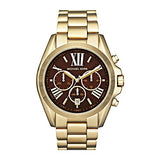 Buy Shop Michael Kors Bradshaw Brown Dial Gold Steel Strap Watch for Women - MK5502 USA Online