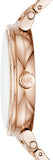 Buy Shop Michael Kors Sofie Quartz Rose Gold Dial Rose Gold Steel Strap Watch For Women - MK3882 USA Online