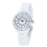 Coach Preston White Dial White Steel Strap Watch for Women - 14503462