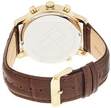 Buy Shop Tommy Hilfiger Harrison White Dial Brown Leather Strap Watch for Men - 1790874 USA Online