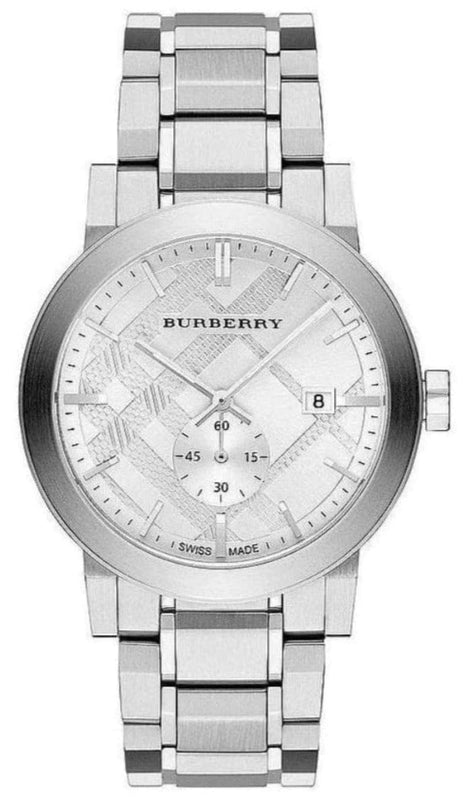 Buy Shop Burberry The City Silver Dial Silver Steel Strap Watch for Men - BU9900 USA Online
