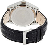 Emporio Armani Valente Black Dial Black Leather Strap Watch For Men - AR0643