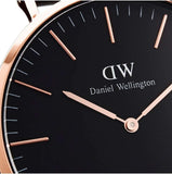 Buy Shop Daniel Wellington Classic Reading Black Dial Black Leather Strap Watch For Men - DW00100129 USA Online