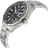 Buy Shop Tag Heuer Aquaracer Caliber 5 Black Dial Silver Steel Strap Watch for Men - WAY201A .BA0927 USA Online