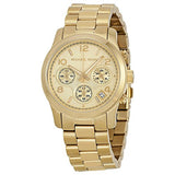 Buy Shop Michael Kors Runway Gold Dial Gold Stainless Steel Strap Watch for Women - MK5055 USA Online