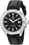 Tag Heuer Aquaracer Automatic Caliber 5 Black Dial Black Rubber Strap Watch for Men - WAY2110.FT8021