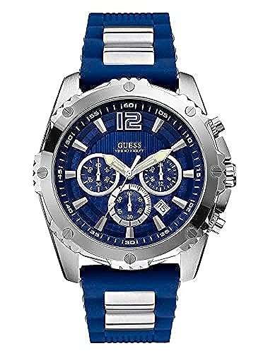 Buy Shop Guess Sport Multifunction Blue Dial Blue Rubber Strap Watch For Men - W0167G3 USA Online