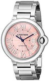 Buy Shop Cartier Ballon Bleu De Cartier Pink Dial Silver Steel Strap Watch for Women - W6920041 USA Online