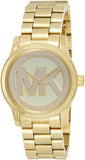 Buy Shop Michael Kors Runway Gold Dial Gold Steel Strap Watch for Women - MK5786 USA Online