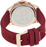 Tommy Hilfiger Haven Quartz White Dial Red Rubber Strap Watch For Women - 1782200