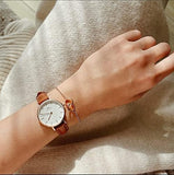 Buy Shop Daniel Wellington Classic Petite St Mawes White Dial Brown Leather Strap Watch For Women - DW00100231 USA Online