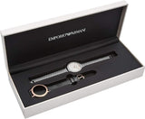 Buy Shop Emporio Armani Interchangeable Analog Mother of Pearl Dial Silver Steel Strap Watch For Women - AR80020 USA Online