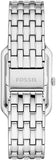 Fossil Raquel Three Hand Date Mother of Pearl Dial Silver Steel Strap Watch for Women - ES5306