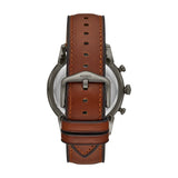Buy Shop Fossil Townsman Chronograph Gray Dial Brown Leather Strap Watch for Men - FS5522 USA Online