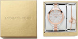 Buy Shop Michael Kors Slim Runway Crystals Silver Dial Two Tone Steel Strap Watch for Women - MK1045 USA Online