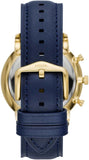 Buy Shop Fossil Neutra Chronograph Blue Dial Blue Leather Strap Watch for Men - FS5790 USA Online