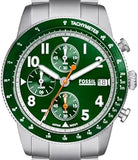 Buy Shop Fossil Sport Tourer Chronograph Green Dial Silver Steel Strap Watch for Men - FS6048 USA Online