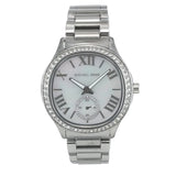 Buy Shop Michael Kors Sage Three-Hand White Dial Silver Steel Strap Watch for Women - MK4807 USA Online
