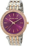 Buy Shop Michael Kors Darci Purple Dial Two Tone Steel Strap Watch for Women - MK3353 USA Online