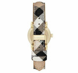 Burberry The City Diamonds Mother of Pearl Dial Brown Leather Strap Watch for Women - BU9226