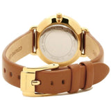 Buy Shop Michael Kors Portia Quartz White Dial Brown Leather Strap Watch For Women - MK2734 USA Online