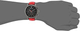 Buy Shop Emporio Armani Luigi Chronograph Black Dial Red Leather Strap Watch For Men - AR1971 USA Online