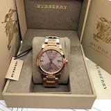 Buy Shop Burberry The City Light Brown Dial Rose Gold Steel Strap Watch for Women - BU9005 USA Online