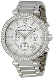 Buy Shop Michael Kors Parker Silver Dial Silver Steel Strap Watch for Women - MK5353 USA Online