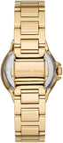 Buy Shop Michael Kors Camille Analog Red Dial Gold Steel Strap Watch For Women - MK7196 USA Online