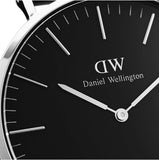 Buy Shop Daniel Wellington Classic Durham Black Dial Brown Leather Strap Watch For Women - DW00100142 USA Online