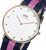Buy Shop Daniel Wellington Classy Winchester White Dial Two Tone NATO Strap Watch For Women - DW00100077 USA Online