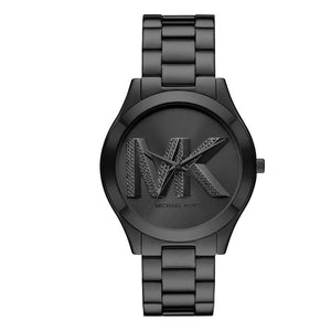 Buy Shop Michael Kors Slim Runway Analog Black Dial Black Steel Strap Watch For Women - MK4734 USA Online