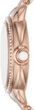 Buy Shop Emporio Armani Aira Three Hand Mother of Pearl Dial Rose Gold Steel Strap Watch For Women - AR11523 USA Online