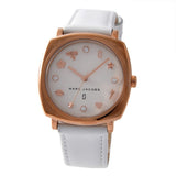 Buy Shop Marc Jacobs Mandy White Dial White Leather Strap Watch for Women - MJ8678 USA Online