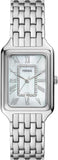 Fossil Raquel Three Hand Date Mother of Pearl Dial Silver Steel Strap Watch for Women - ES5306