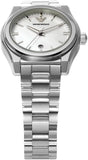 Buy Shop Emporio Armani Federica Mother of Pearl Dial Silver Steel Strap Watch For Women - AR11557 USA Online