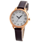 Buy Shop Marc Jacobs Betty White Dial Brown Leather Strap Watch for Women - MJ1481 USA Online