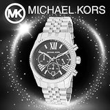 Buy Shop Michael Kors Runway Chronograph Black Dial Silver Steel Strap Watch For Women - MK5708 USA Online