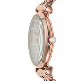 Buy Shop Emporio Armani Gianni T Bar Quartz Mother of Pearl Dial Rose Gold Steel Strap Watch For Women - AR11385 USA Online