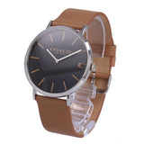 Coach Charles Black Dial Brown Leather Strap Watch for Men - 14602155