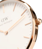 Buy Shop Daniel Wellington Classic Dover White Dial White Nylon Strap Watch For Women - DW00100309 USA Online