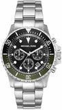 Buy Shop Michael Kors Everest Chronograph Black Dial Silver Steel Strap Watch For Men - MK8976 USA Online