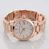 Buy Shop Burberry The City White Dial Rose Gold Steel Strap Watch for Women - BU9104 USA Online